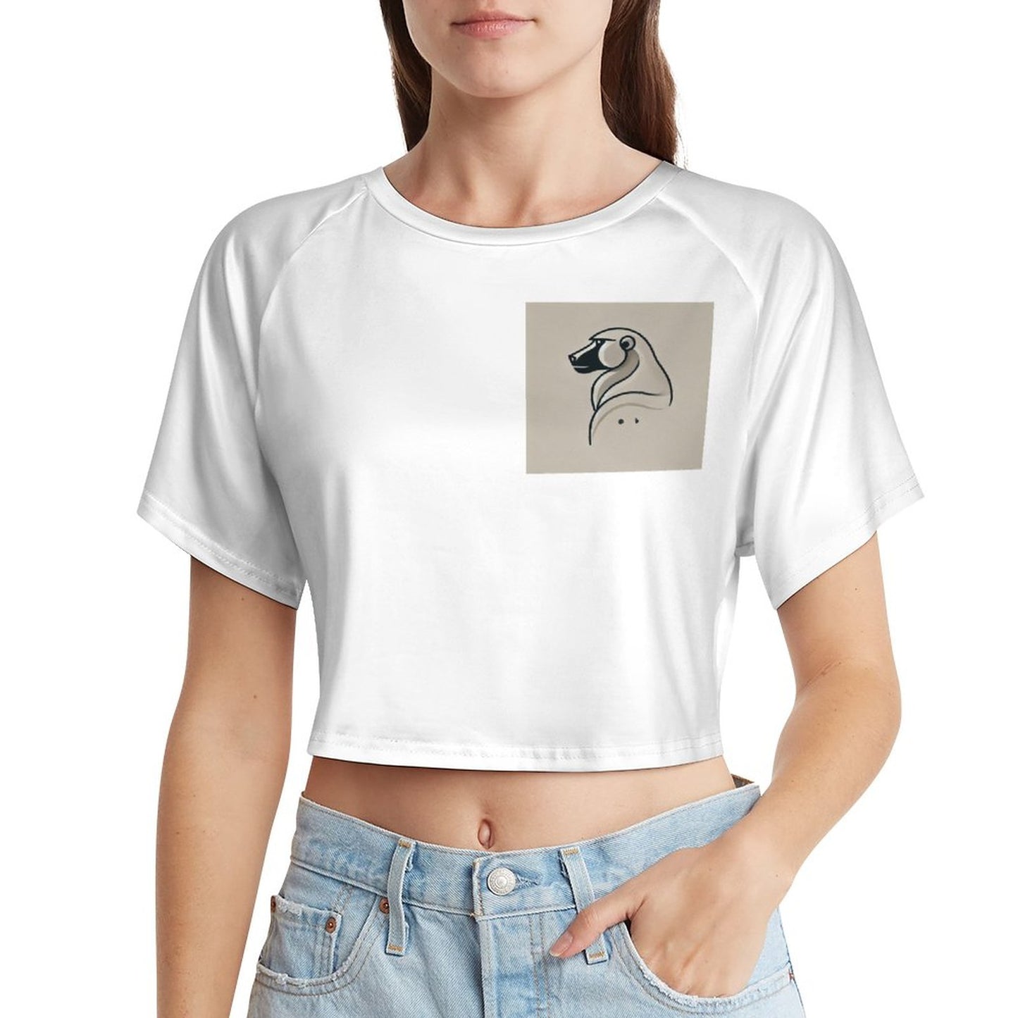 Trendy & Chic Crop Top with Babunii logo